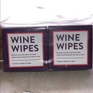 NIB Wine Wipes for teeth two pack
